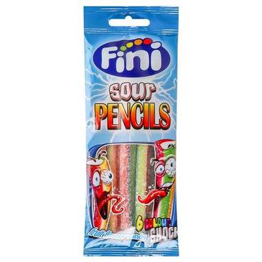 желейні цукерки Fini Торнадо райдужні олівці кислі 12*90 г
